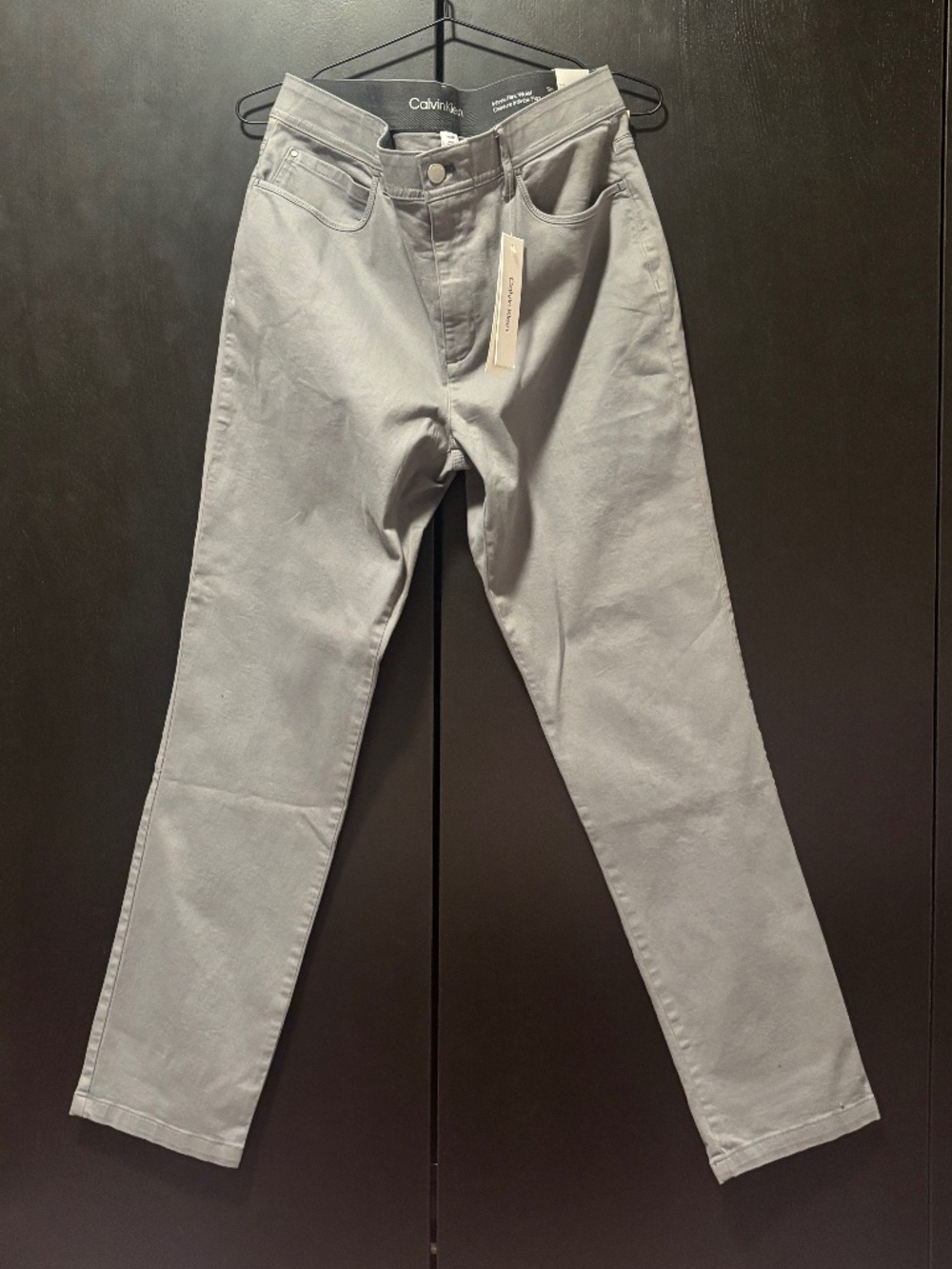 Calvin Klein Men’s Infinite Flex Waist Grey Pants